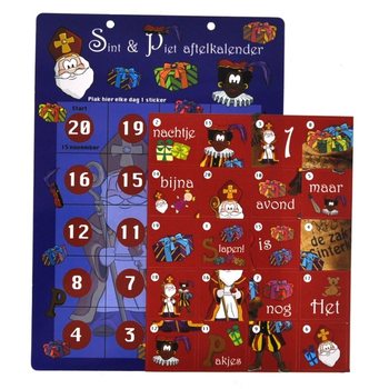 NEDR&Auml;KNINGSKALENDER SINTERKLAAS - MODELL 1 (12 st.)
