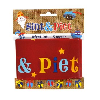 AVSP&Auml;RRNINGSBAND SINTERKLAAS - 15 METER (12-pack)