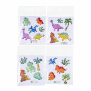 GLITTERKLISTERM&Auml;RKEN - MODELL: DINOSAURIE (100 st)