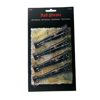 4-pack PIRATTELESKOP PÅ KARTA (12st.)
