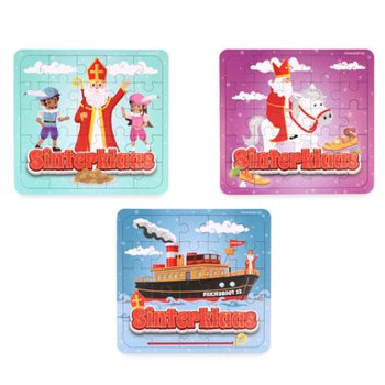 PUSSEL - SINTERKLAAS - 13 x 12 CM. I DISPLAY (108 st)