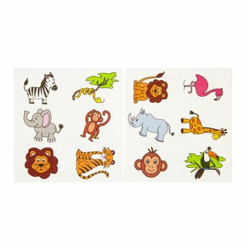 Fun Tattoos &ndash; Djungeldjur (96 st.)