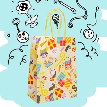 PRESENTP&Aring;SE I PAPPER - SINTERKLAAS - 16x9x22 CM (12-pack)