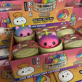 RAGE - Squishy Bun Dumplings STORA - UNICORN EDITION (8,5 x 8,5 x 7,5 cm) (12 st.)