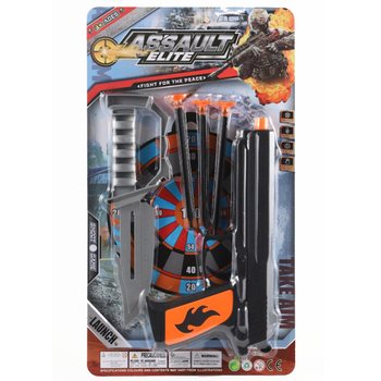 ASSAULT ELITE - Leksakspistol med Sugkoppspilar och Kniv (6 st)