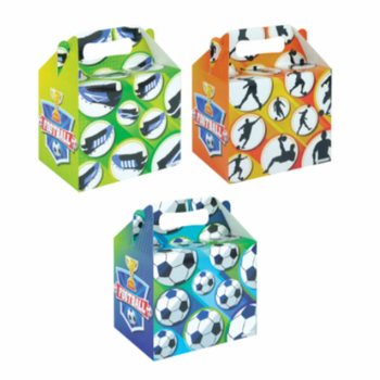 Menubox – FOTBOLL – 14 x 9,5 x 18 cm (24 st)