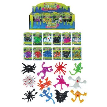 STORA KLIBBIGA LÄSKIGA FIGURER I DISPLAY (48 st)