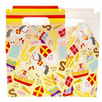 SINTERKLAAS MENYBOX / PRESENTASK 14x10x17 cm (12-pack)