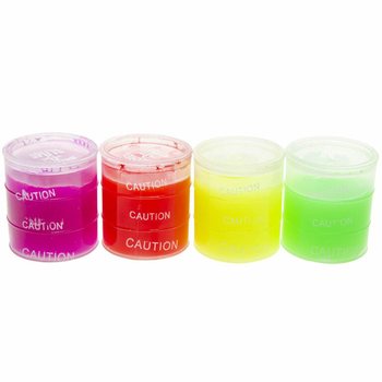 Liten F&auml;rgad Slime i Display (24 st.)