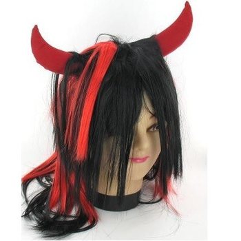 DJÄVULPERUK MED HORN (5-pack)