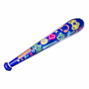 STOR UPPBLÅSBAR GAMER-KLUBBA - 85CM - MIXADE FÄRGER (12-pack)