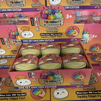 RAGE - Squishy Bun Dumplings STORA - UNICORN EDITION (8,5 x 8,5 x 7,5 cm) (12 st.)
