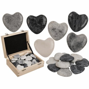 NATURSTEN HJÄRTFORM - WORRY STONES (36 st)