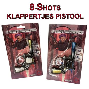 KNALLPULVERPISTOL 8-SKOTT PÅ KORT (24 st)