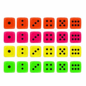 T&auml;rningar 2,5 cm i display - Mixade f&auml;rger (125 stycken)