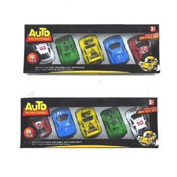 5 Mini Pull Back-bilar i Box (3 st.)