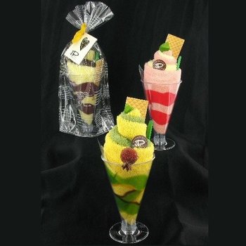 HANDDUK FORMAD SOM EN SORBET (2 st.)
