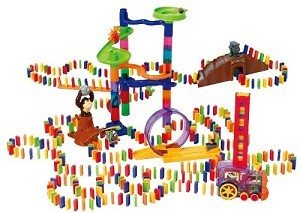 PLAYGO - Deluxe Dominospelset med Dominotåg - 500 Delar