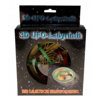 ***GADGET*** STORT 3D UFO-LABYRINTSPEL (3 st.)