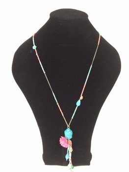 Långt halsband i Ibiza-stil med Buddha (1 st)