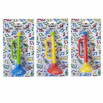 Trumpeter p&aring; Kort - 15 cm - Blandade F&auml;rger