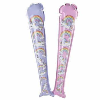 Självuppblåsande Unicorn-klubba - 49x13 cm - Display (48 st)