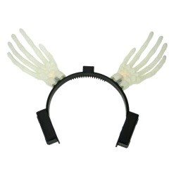 LYSANDE SKELETTHÄNDER PÅ HÅRBAND (12-pack)