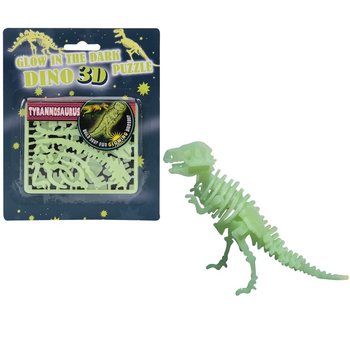 Självlysande 3D-dinopussel Glow in the Dark (24-pack)