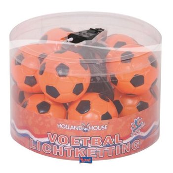 Ljusslinga Orange Fotboll - 10 Lampor (6 st)