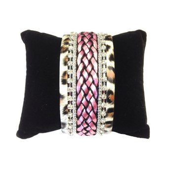 Brett Ibiza-armband Tiger Rosa (1 st)