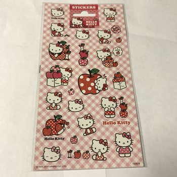 KLISTERMÄRKEN: HELLO KITTY, Mått 20 x 10 cm (10 st)