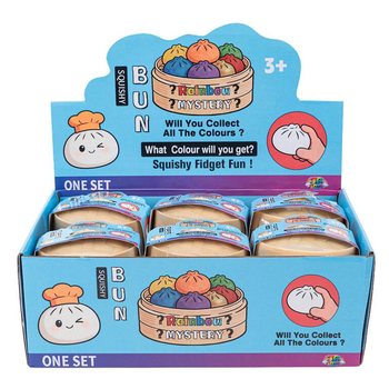RAGE - Squishy Bun Dumplings STORA (M&aring;tt 8.5 x 8.5 x 4.8 cm) - Viral 2026 Fidget Toy (12-pack)