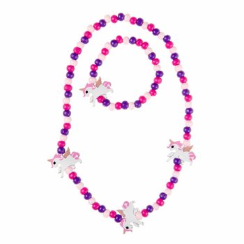 Enh&ouml;rning Halsband & Armband i Tr&auml; f&ouml;r Barn (48-pack)