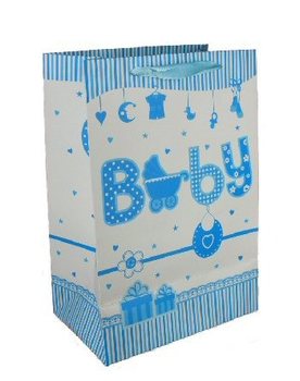 Presentp&aring;se Nyf&ouml;dd - Babybl&aring; (12-pack)