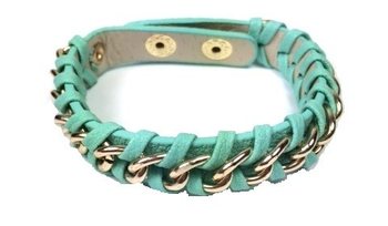 Flätat armband mint (1 st)