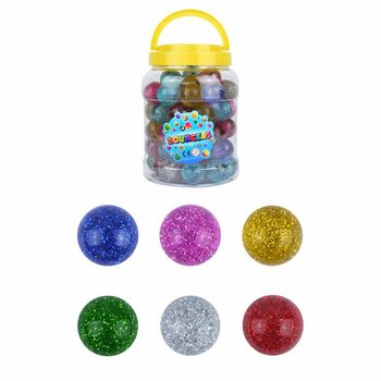Glitterstudsbollar Ø3.3cm (72-pack)