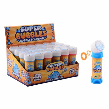AQUA FUN - S&Aring;PBUBBLOR, 60ML MED LABYRINTSPEL I DISPLAY (24 st)