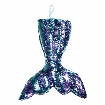 XL Plysch Sj&ouml;jungfrustj&auml;rt Kudde - 45 cm - Mixade f&auml;rger (4 st.)