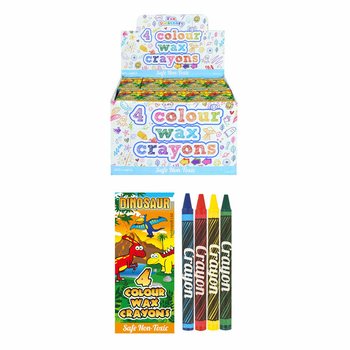 4-pack Vaxkritor - Modell: Dinosaurie i Display (120 st.)