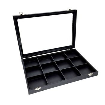 P&Auml;RLDISPLAY SVART 12 FACK + LOCK