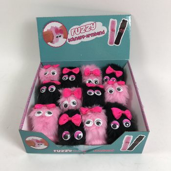 PLYSCH FUZZY SNAP-ARMBAND / FUZZY CLIC (12 st)