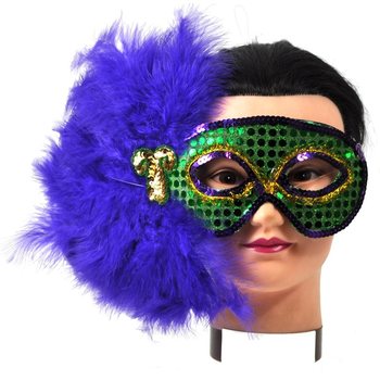 &Ouml;gonmask med fj&auml;drar - Modell 1 (10-pack)