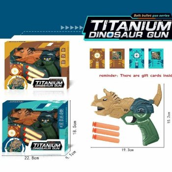 Dinosauriepistol med Pilar & M&aring;ltavla - Presentbox (2-pack)