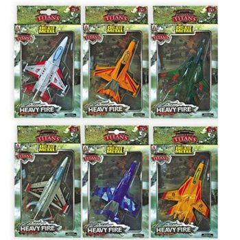 F16 Flygplan i Die-Cast Metall (6 st)