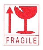 FRAGILE Etikett / AKTSAM-klisterm&auml;rke (45 ark)