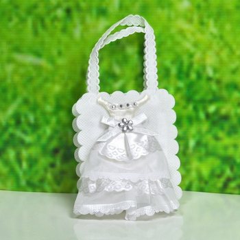 Bröllopspåse för Gåvor - Modell Brudklänning (12-pack)