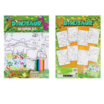 STORT M&Aring;LARS&Auml;T - MODELL: DINOSAURIE - M&aring;tt 22x30x1 CM (12 st)