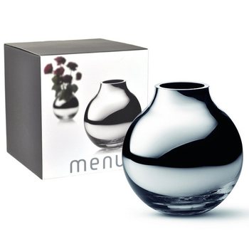 MENU Rund Vas Silver | Lyxig Klotvas B2B
