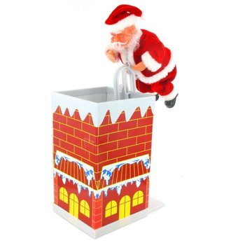 JULTOMTE KL&Auml;TTRAR I SKORSTENEN (2-pack)