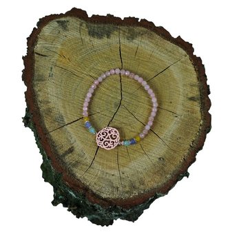 Rosa armband med berlock (1 st)